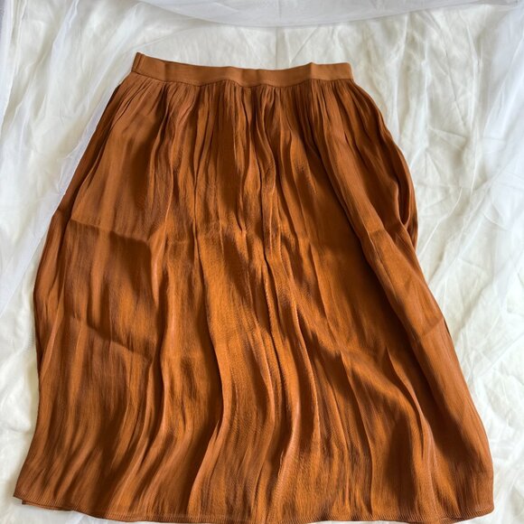 Orange Midi Skirt | Size L - Picture 2 of 6